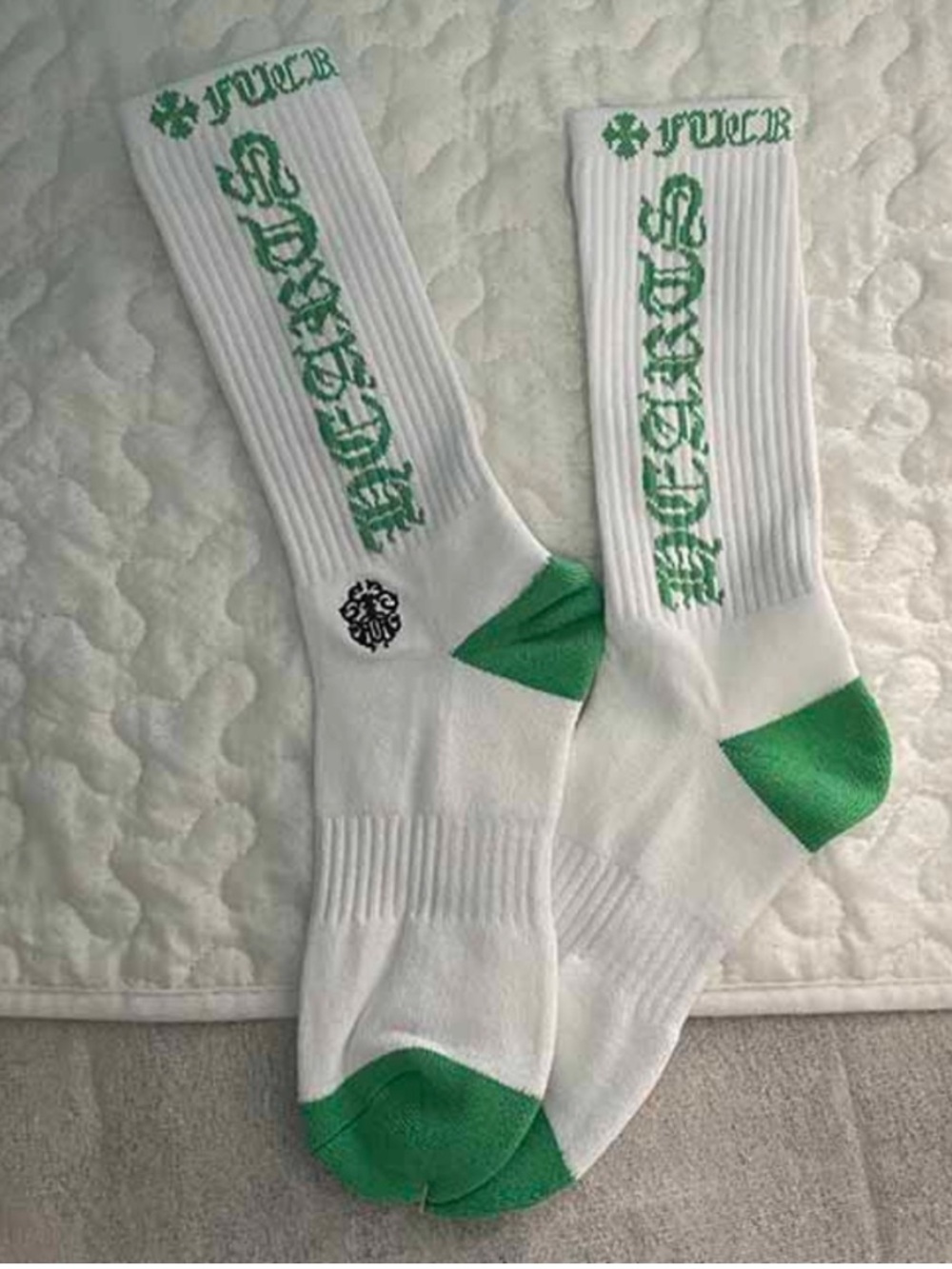 Chrome Hearts Classics Socks White/Green